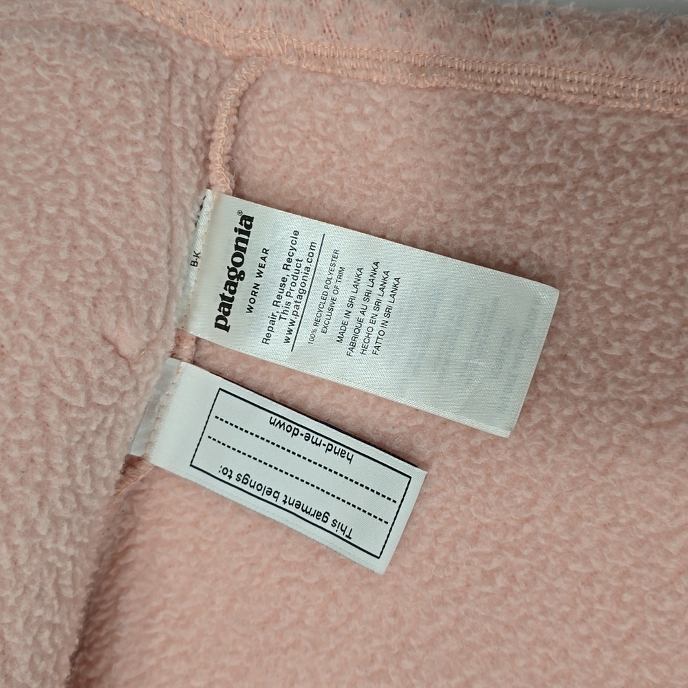 Patagonia Light Pink Retro Sherpa Hoodie Size 5T - Picture 3 of 9